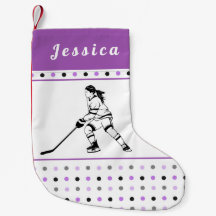 Girl Spela Hockey Player Rosa Doged Kids Namn