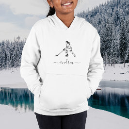 Girl Spela Ice Hockey Team Player Girly Namn T Shirt