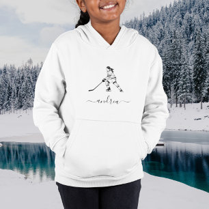 Girl Spela Ice Hockey Team Player Girly Namn T Shirt