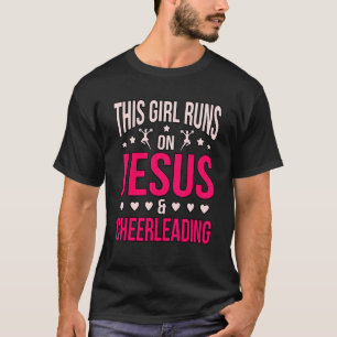 Girl Springa på CheerLeaderledare Cheer Squad T Shirt