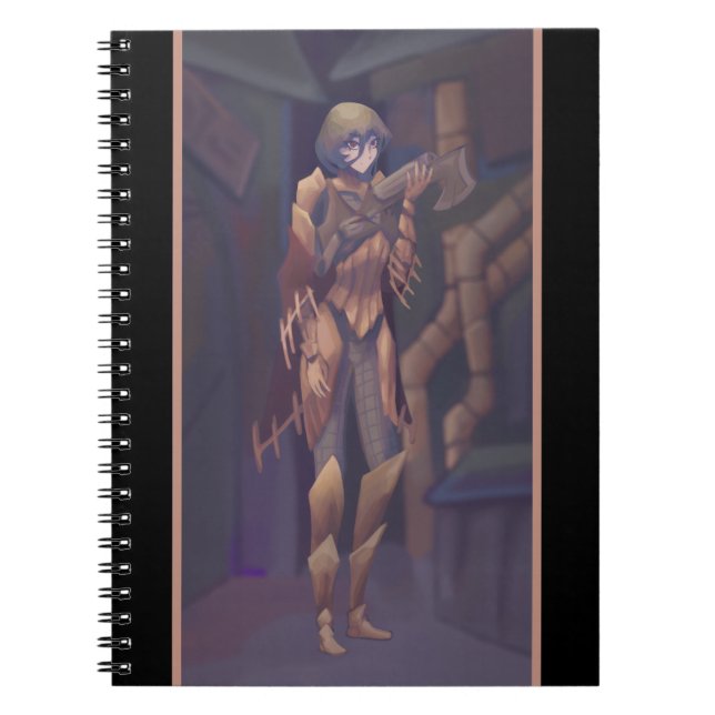 Girl Steampunk anime Anteckningsbok (Framsidan)