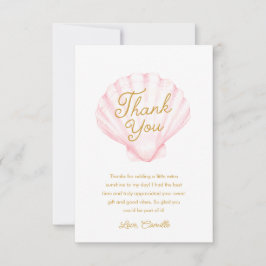 Girl Summer Beach Baby Shower Tack Kort