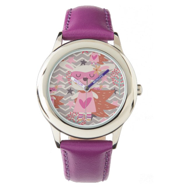 Girl Superhjälte Bunny Armbandsur (Framsida)