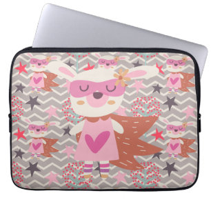 Girl Superhjälte Bunny Laptop Fodral