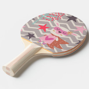 Girl Superhjälte Bunny Pingisracket