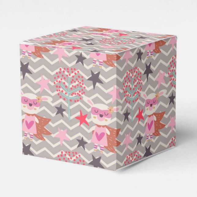 Girl Superhjälte Bunny Presentaskar (Framsidan Sidan)