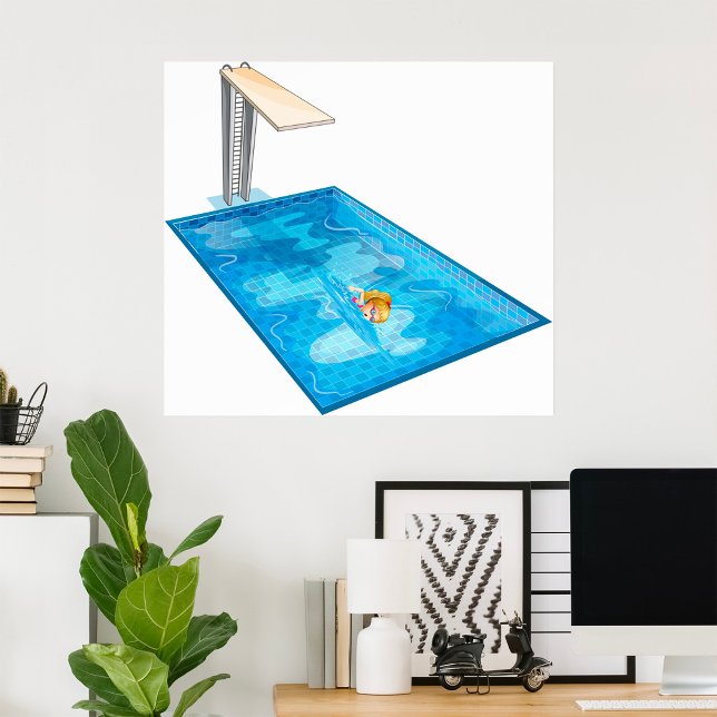Girl Swimming Poster (Skapare uppladdad)