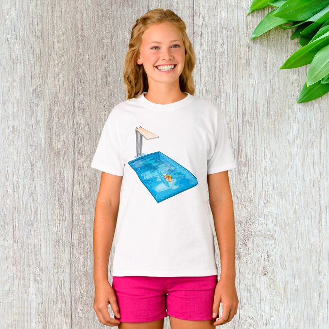 Girl Swimming T-Shirt (Skapare uppladdad)