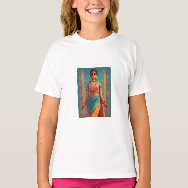 Girl T-shirt Uniquely Designad (Framsida)