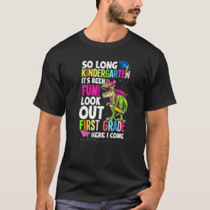 Girl Trex Dino så länge Kindergarten här i Kom Gr T Shirt
