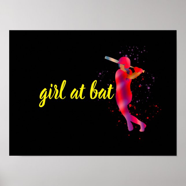 Girl vid Fladdermus Poster (Framsidan)