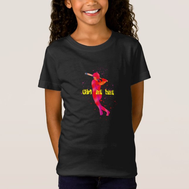 Girl vid Fladdermus T Shirt (Framsida)