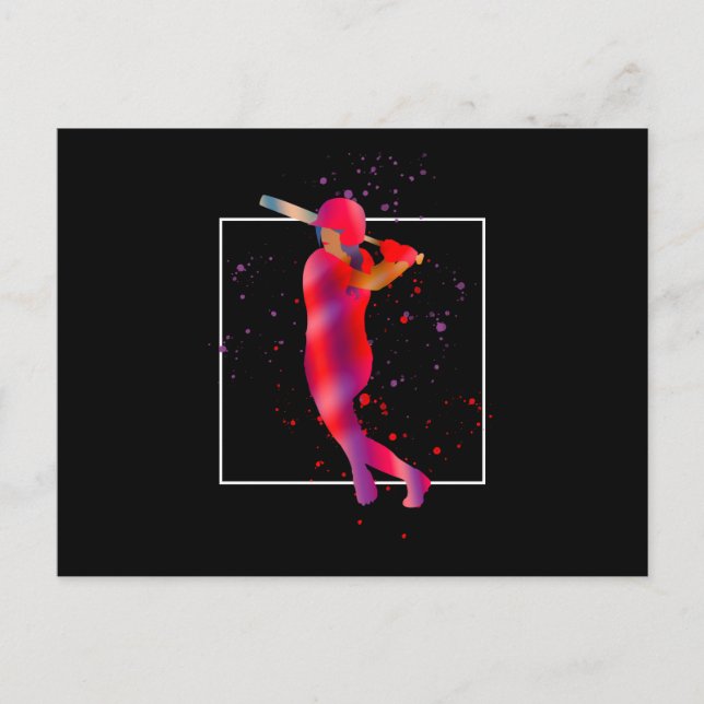 Girl vid Fladdermus Vykort (Framsida)