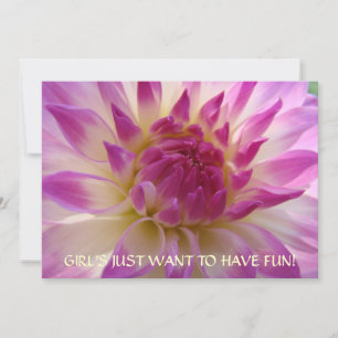 GIRL VILL BARA HA ROLIGT! Inbjudningar till Dahlia
