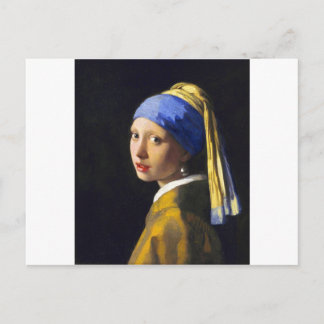 Girl w Pearl Earring ~ Vermeer Vykort