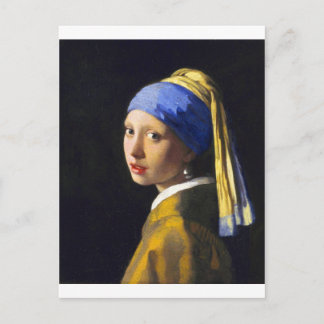 Girl w Pearl Earring ~ Vermeer Vykort