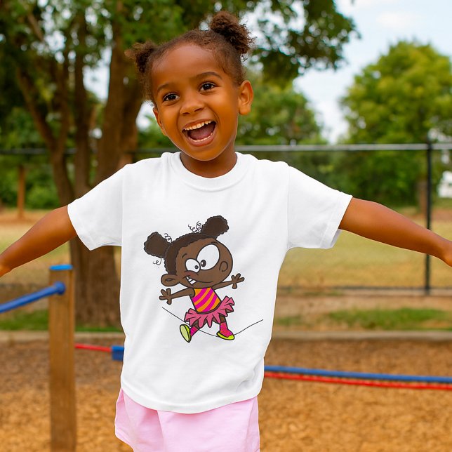 Girl Walking A Tightrope T Shirt (Skapare uppladdad)