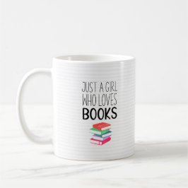 Girl Who Loves Books Kaffemugg