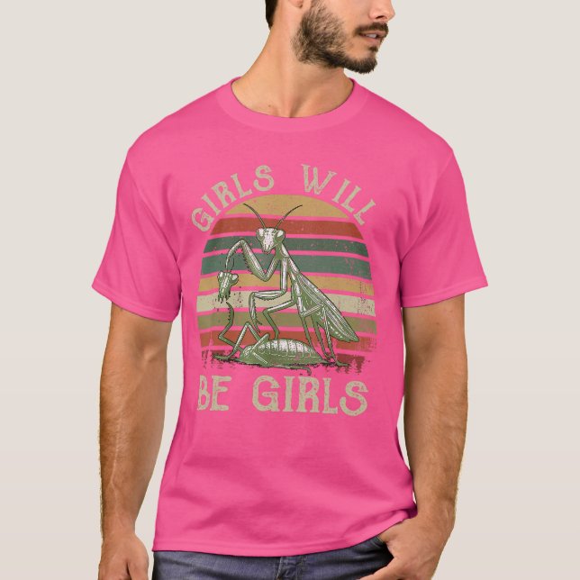 Girl Will Be Girls Praying Ms friends T Shirt (Framsida)