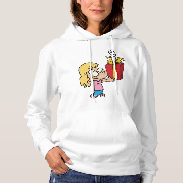 Girl with a Fars dag Gift Womens Hoodie T Shirt (Framsida)