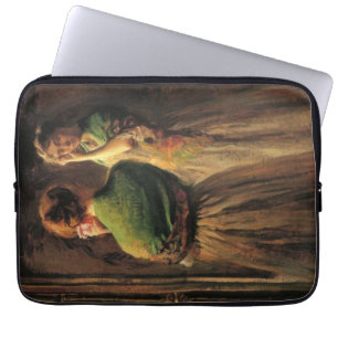 Girl with a Grönt Shawl (av Joseph DeCamp) Laptop Fodral