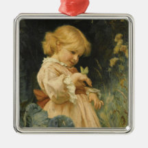 Girl with a Gult Butterfly (by Frederick Morgan)