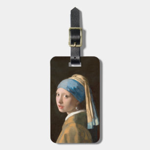 Girl with a Pearl Earring (1665) Johannes Vermeer Bagagebricka
