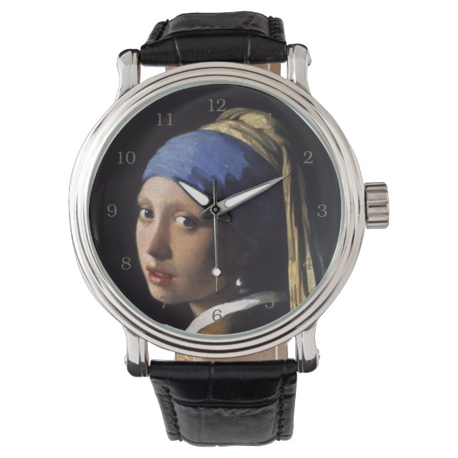 Girl with a Pearl Earring by Johannes Vermeer Armbandsur (Framsida)