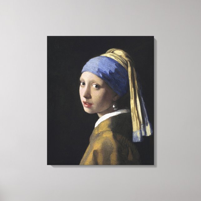 Girl with a Pearl Earring by Johannes Vermeer Canvastryck (Framsida)