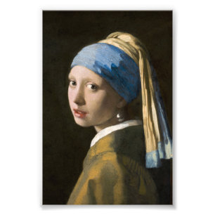 Girl with a Pearl Earring by Johannes Vermeer Fototryck