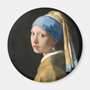 Girl with a Pearl Earring by Johannes Vermeer Magnet