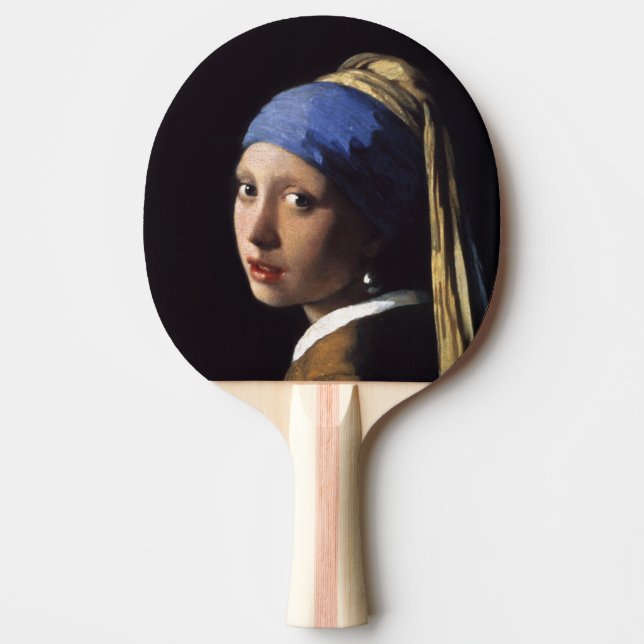 Girl with a Pearl Earring by Johannes Vermeer Pingisracket (Framsidan)