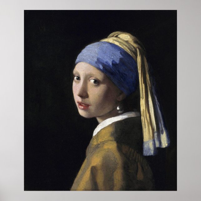 Girl with a Pearl Earring by Johannes Vermeer Poster (Framsidan)