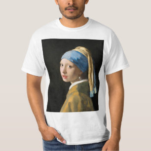 Girl with a Pearl Earring by Johannes Vermeer T Shirt
