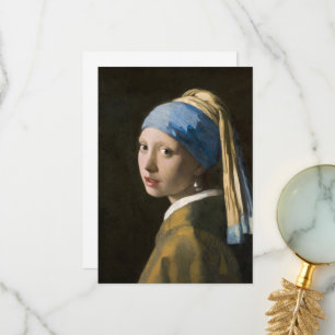 Girl with a Pearl Earring by Johannes Vermeer Tack Kort