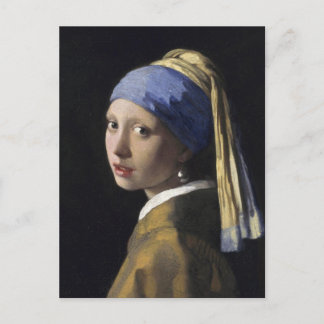Girl with a Pearl Earring by Johannes Vermeer Vykort