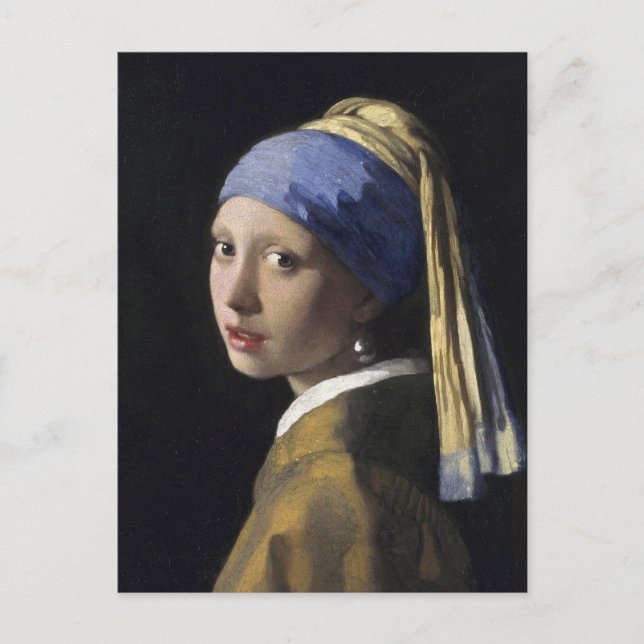 Girl with a Pearl Earring by Johannes Vermeer Vykort (Framsida)