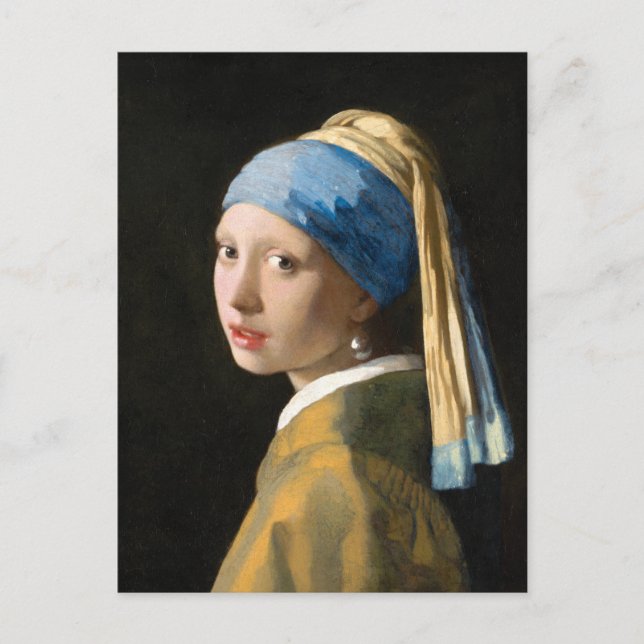 Girl with a Pearl Earring by Johannes Vermeer Vykort (Framsida)