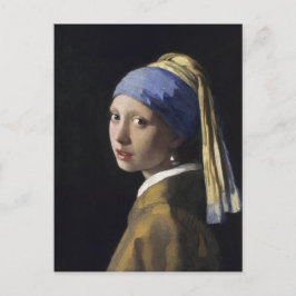 Girl with a Pearl Earring by Johannes Vermeer Vykort
