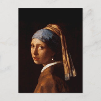 Girl with a Pearl Earring by Johannes Vermeer Vykort