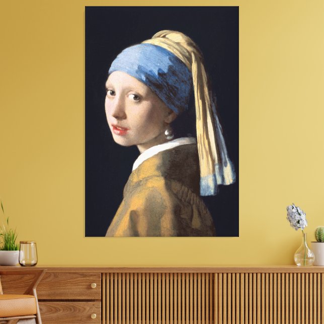 Girl with a Pearl Earring Canvastryck (Insitu (Vardagsrum))