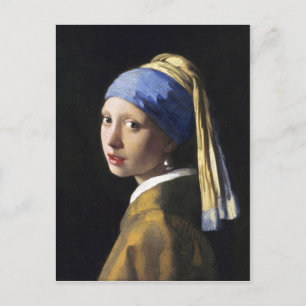 Girl with a Pearl Earring, Jan Vermeer Vykort