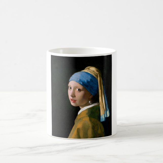 Girl with a Pearl Earring, Johannes Vermeer, 1665 Kaffemugg (Center)