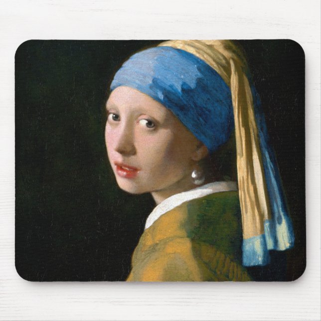 Girl with a Pearl Earring, Johannes Vermeer, 1665 Musmatta (Framsidan)