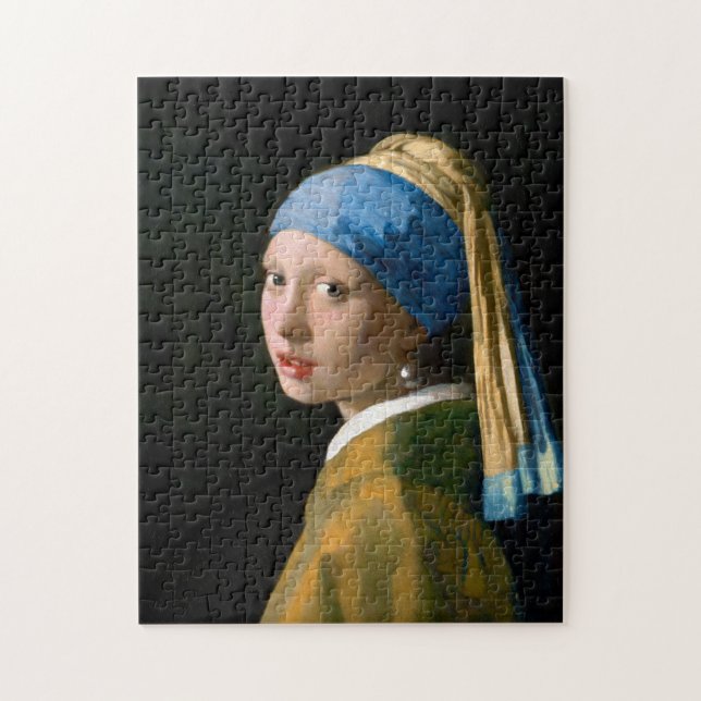 Girl with a Pearl Earring, Johannes Vermeer, 1665 Pussel (Vertikal)