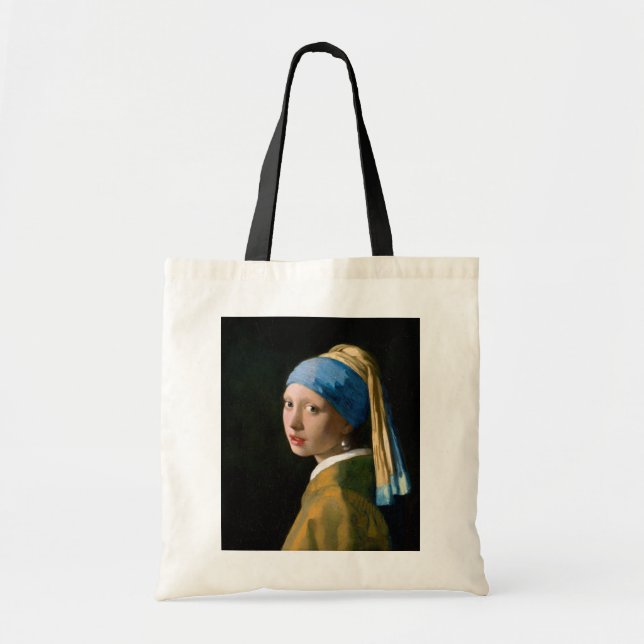 Girl with a Pearl Earring, Johannes Vermeer, 1665 Tygkasse (Framsidan)