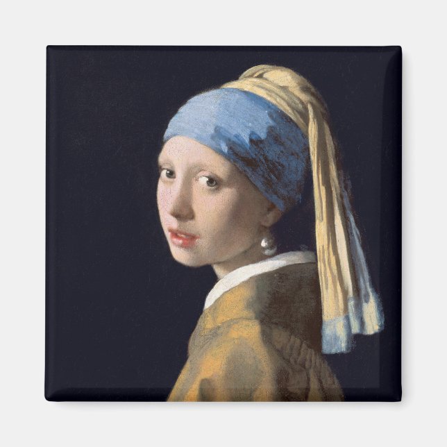 Girl with a Pearl Earring-Johannes Vermeer Magnet (Framsidan)