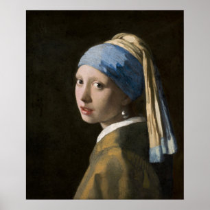 Girl with a Pearl Earring - Vermeer Poster