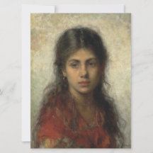 Girl with a Red Shawl (av Alexei Harlamoff)