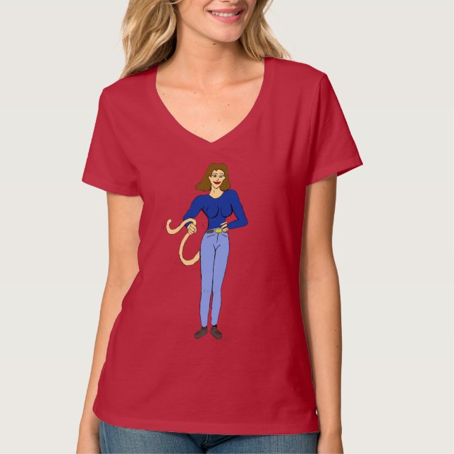 girl with a tail   t shirt (Framsida)